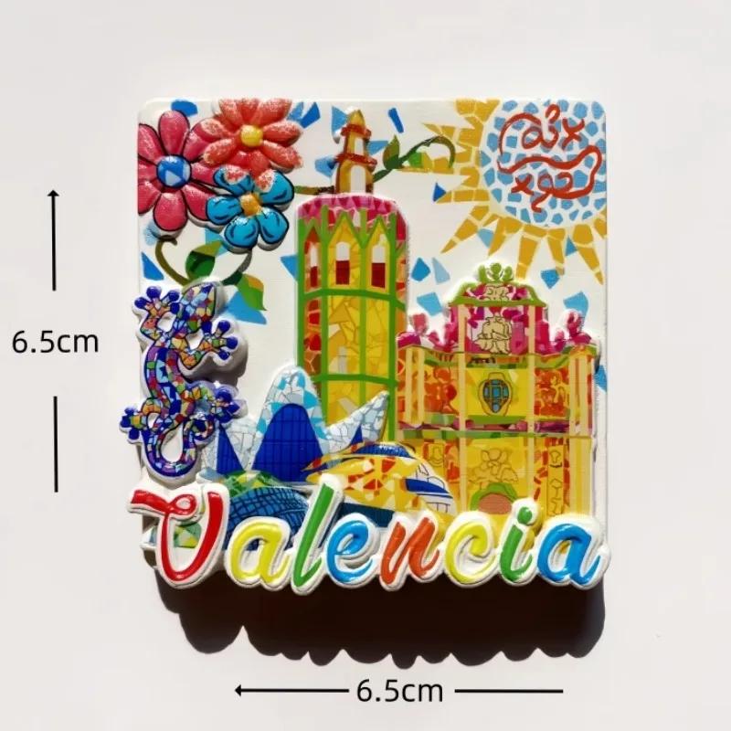 Spain Souvenirs Valencia Fridge Magnets Home Decoration Malaga Madrid Refrigerator Stickers Wedding Gifts