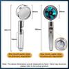 Powerful Pressurized Shower Set Fan Filter Showerhead One Touch Water Stop Sprayer Water Saving Handheld Showerheads