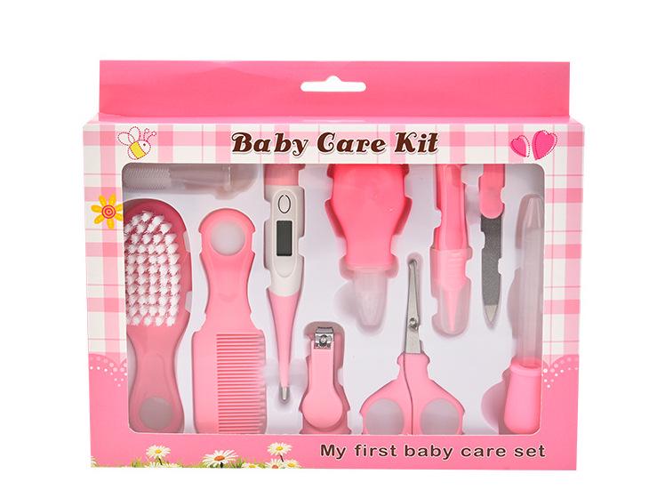 

Набор для ухода за новорожденным из 10 предметов: Назальный аспиратор, детские кусачки для ногтей, детские ножницы и кусачки для ногтей