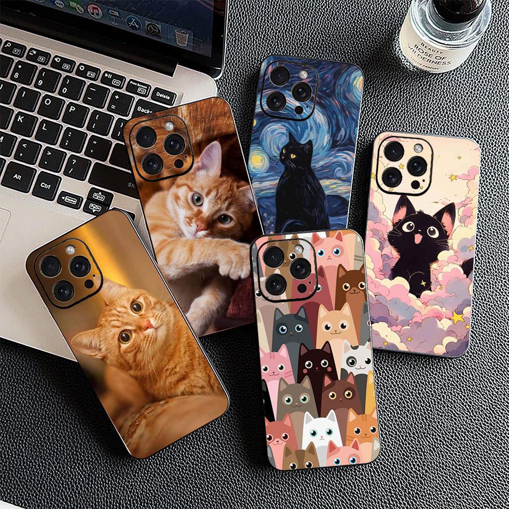 Eyes Cat Meow Kitten Paw Phone Case for Apple iPhone 17 Pro XS Max Air 6 7 8 Plus 5 + SE 2022 SE2 16E 8+ Protective Cover