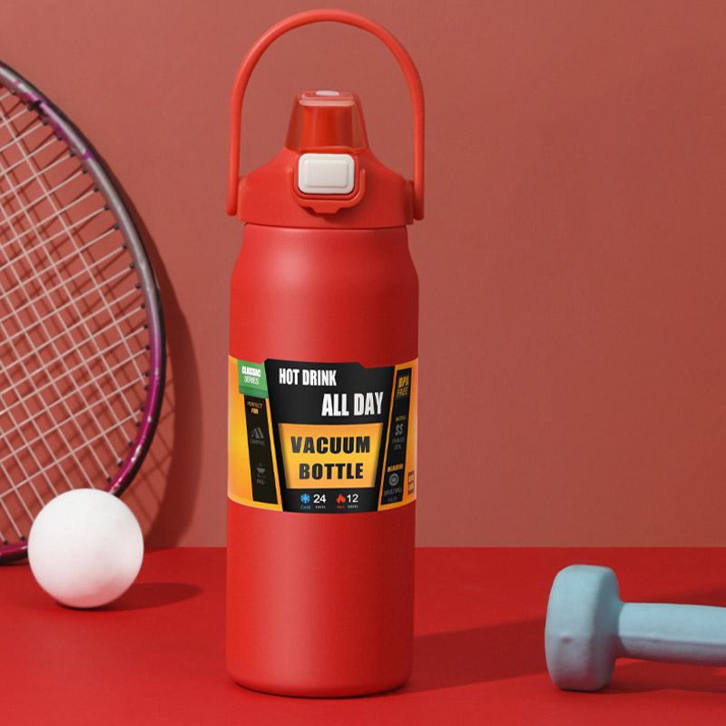 

1500 мл термобутылка из нержавеющей стали, портативный термос, большая емкость, термобутылка для воды, стакан-термос, уличные термосы 1500ml красный