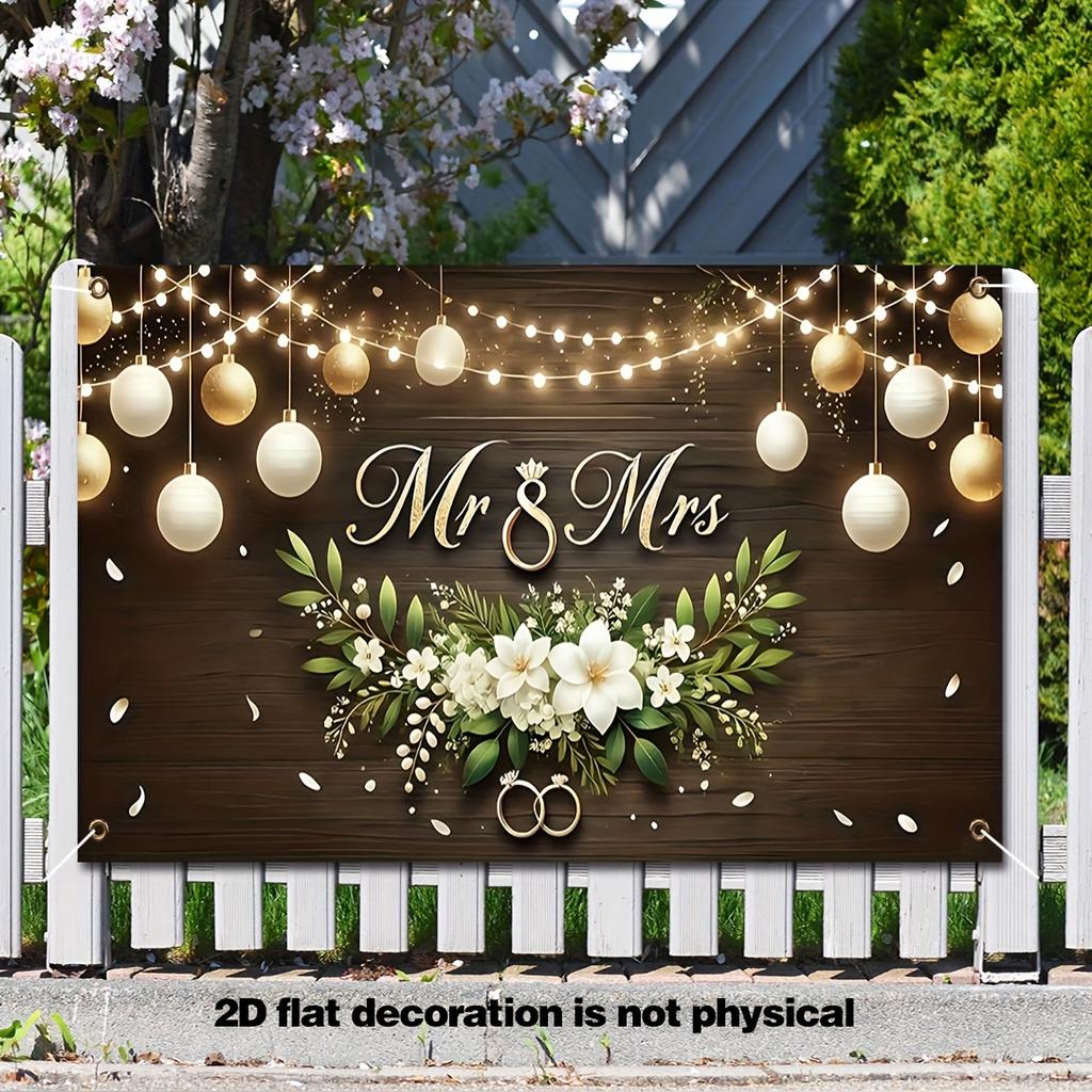 1Pcs Engagement Wedding Celebration Scene Decoration Background Romantic Backdrop Decorations For Photo Studio Booth Party