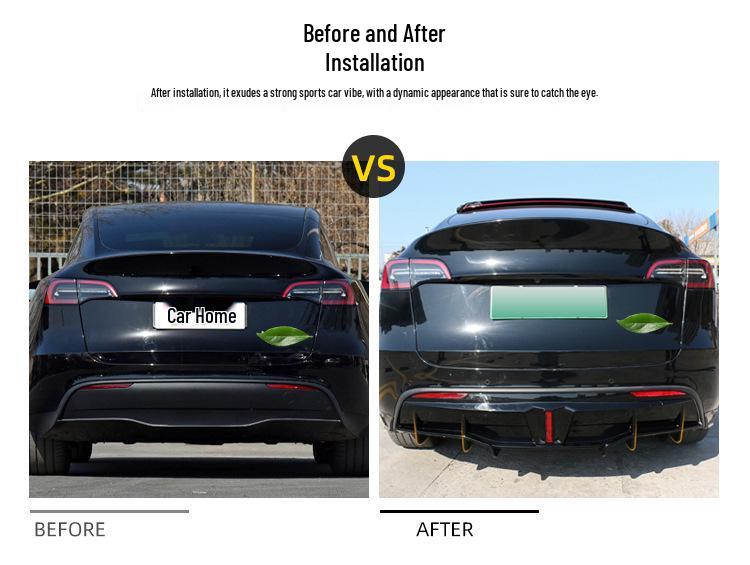 Tesla Model Y LED Navigation & Rear Bumper Collision Warning Lights - Thunder Edition