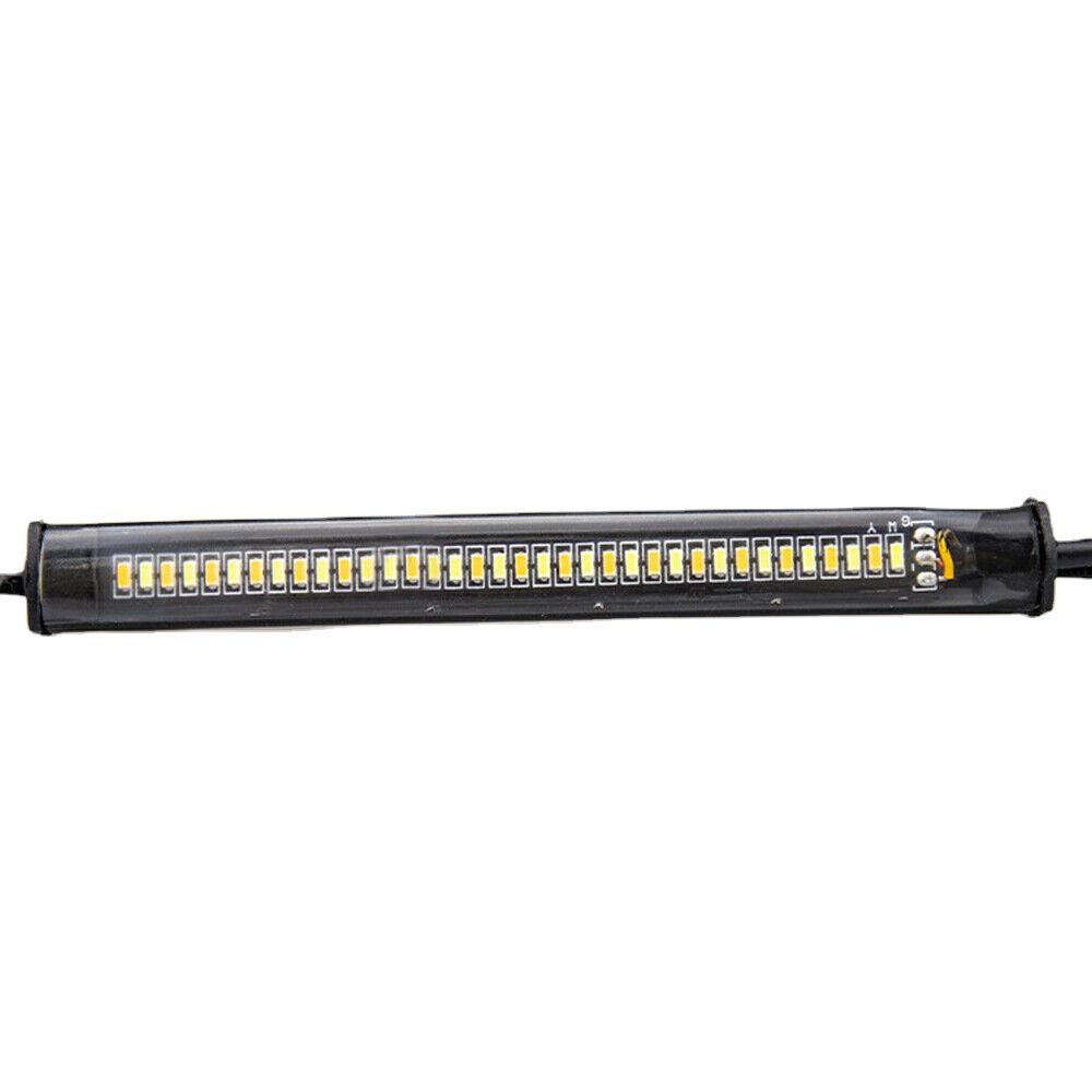 Dual-Color LED Motorcycle Turn Signal & Shock Absorber Light Strip