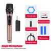 Rechargeable Wireless Microphone with Battery Display for Home KTV and Stage Live Streaming, Model One-to-Two Handheld.