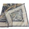 HERMES World rhythm silk Calle 90 scarf blue silk Used