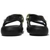 FILA Drifter Tube Sandals Slip Resistant Abrasion Resistant Sports Sandals Unisex Black Blue Korean Style 1SM02573F_001