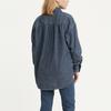 Levis Solid Color Button Down Long Sleeve Shirt Women Shirts Blue A0842-0002