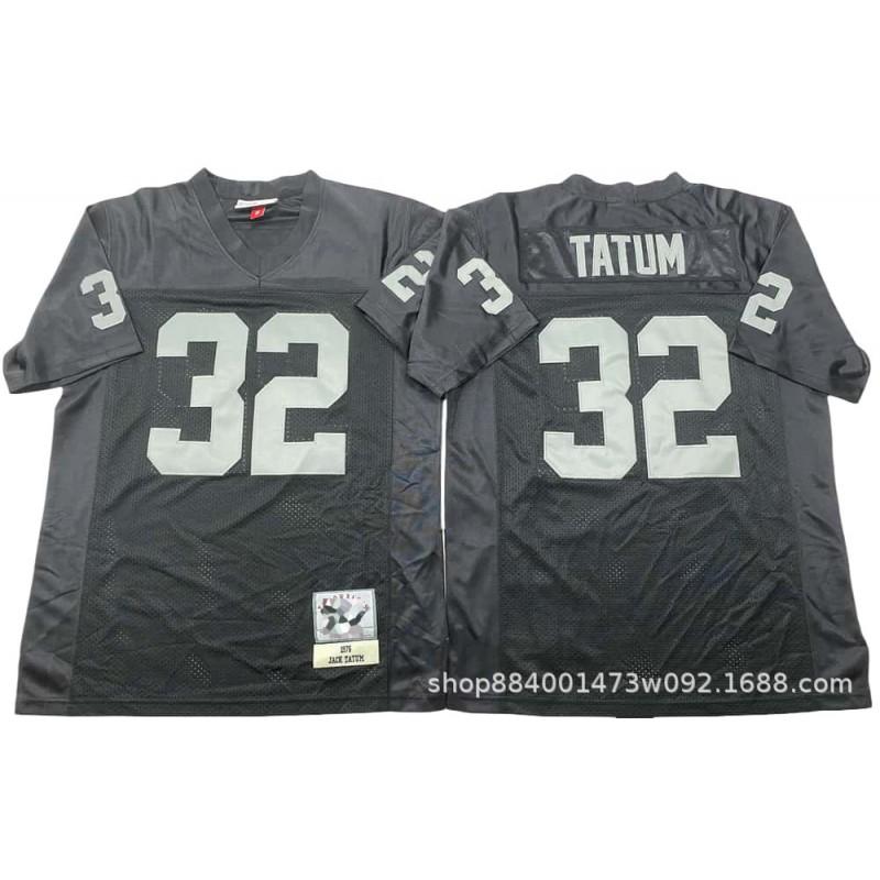 Camiseta de Rugby Retro Equipo Raiders Estilo Vintage Número Bordado 42 Manga Corta Mezcla de Algodón Camiseta Deportiva Hombres Mujeres