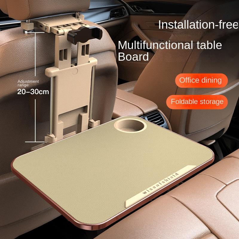 

Автомобильный поднос для обеденного стола на заднем сиденье автомобиля, офисный обеденный стол, компьютер в машине, складной кронштейн для хранения еды белый