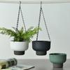Drainage Self Watering Hanging Planters Chain Hooks Vertical Flowerpot  Indoor Plants