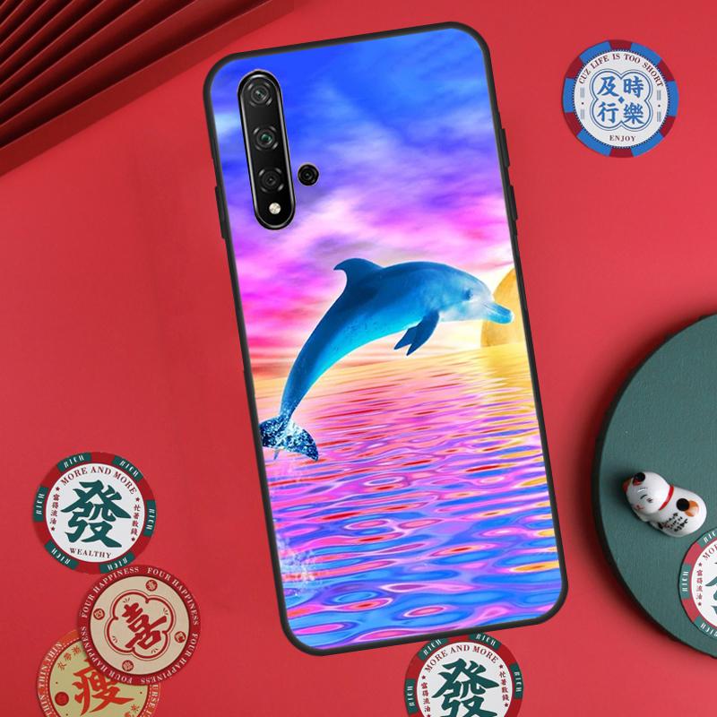 Ocean Dolphin For Huawei Nova Y73 Y72 Y61 Y91 Y90 Y70 Y60 12s 12i 11i 8i 9 10 SE P60 Pro P30 P40 Lite Case