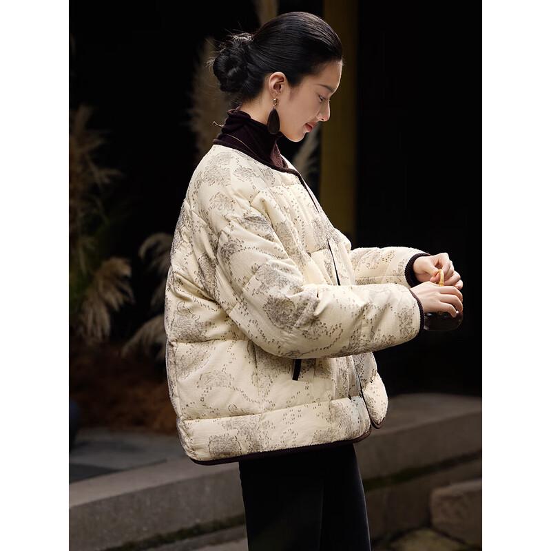 XWI Women's Elegant Textured Winter Padded Jacket