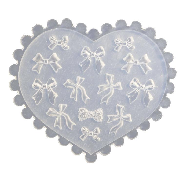 Силиконовая форма для нейл-арта 3D форма для вырезания бантиков Шаблоны для нейл-арта Инструменты для маникюра