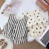 Summer Baby Cotton Linen Two Piece Set Boys Girls Thin Vest Shorts Outfit Infant Toddler Breathable Home Clothes