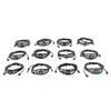 12pcs Zodiac Bracelet Multilayer Woven PU Leather Bracelet Decorative Lightweight Cuff Braided