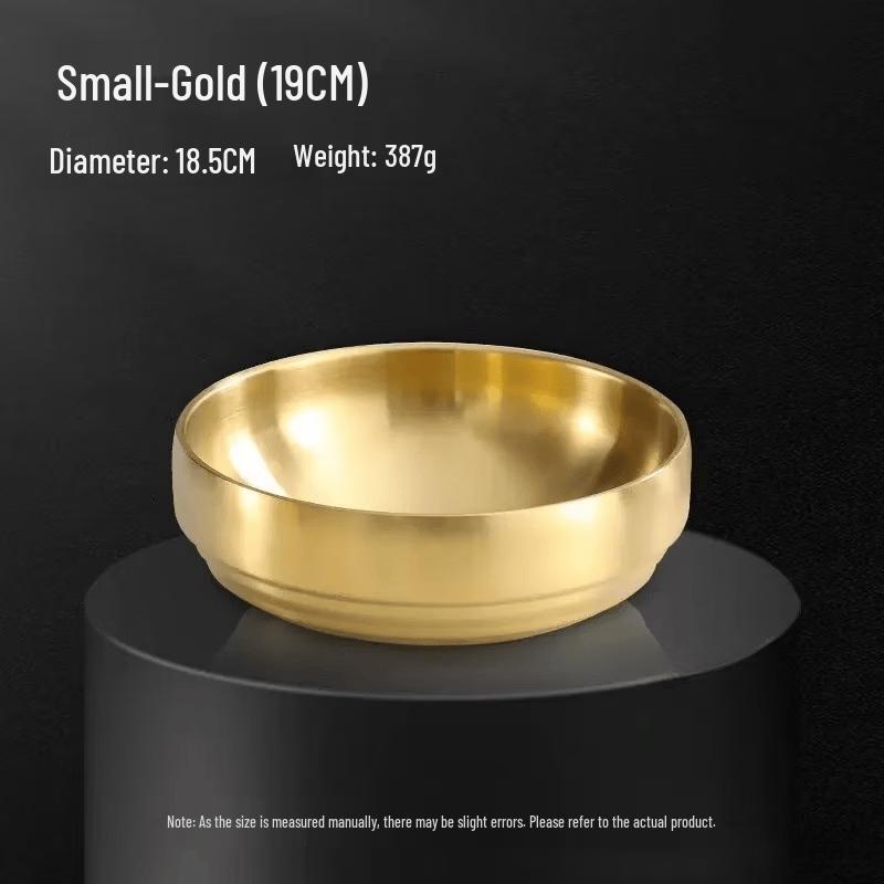 ZISIZ Double-Layer Anti-Scald Stainless Steel Bowl