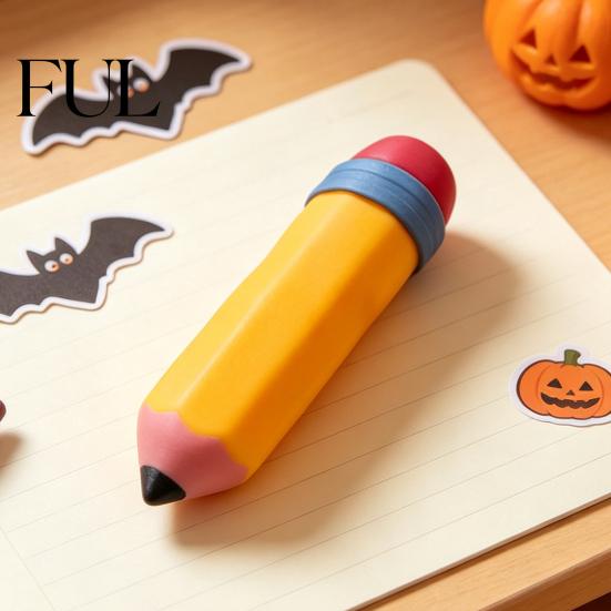 Fidget Toys for Adults Kids Giant Pencil Squeeze Toy, Slow Rebound TPR Sensory Toy Adults, Soft Pinchable Toys, Fun Desk Decoration Halloween