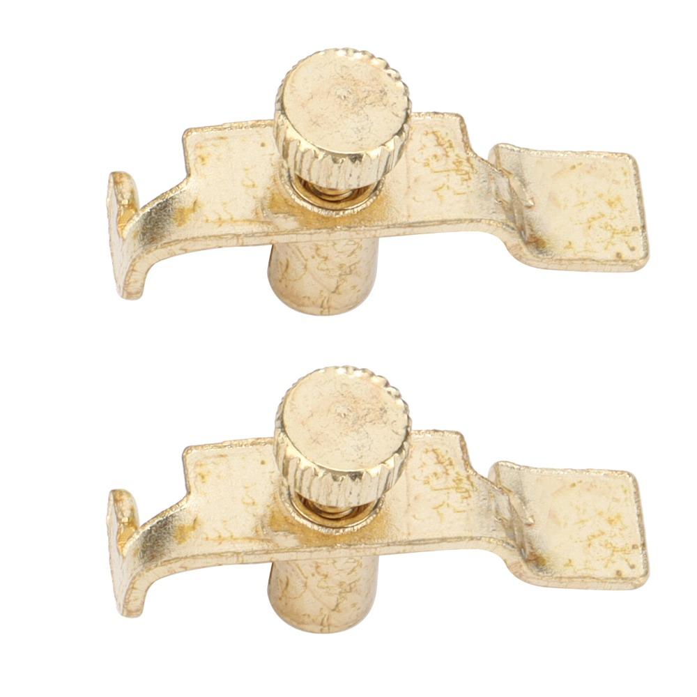 2PCS Golden Color Fine Tuner Adjuster Metal Clip Tuner Accessory For String Instruments