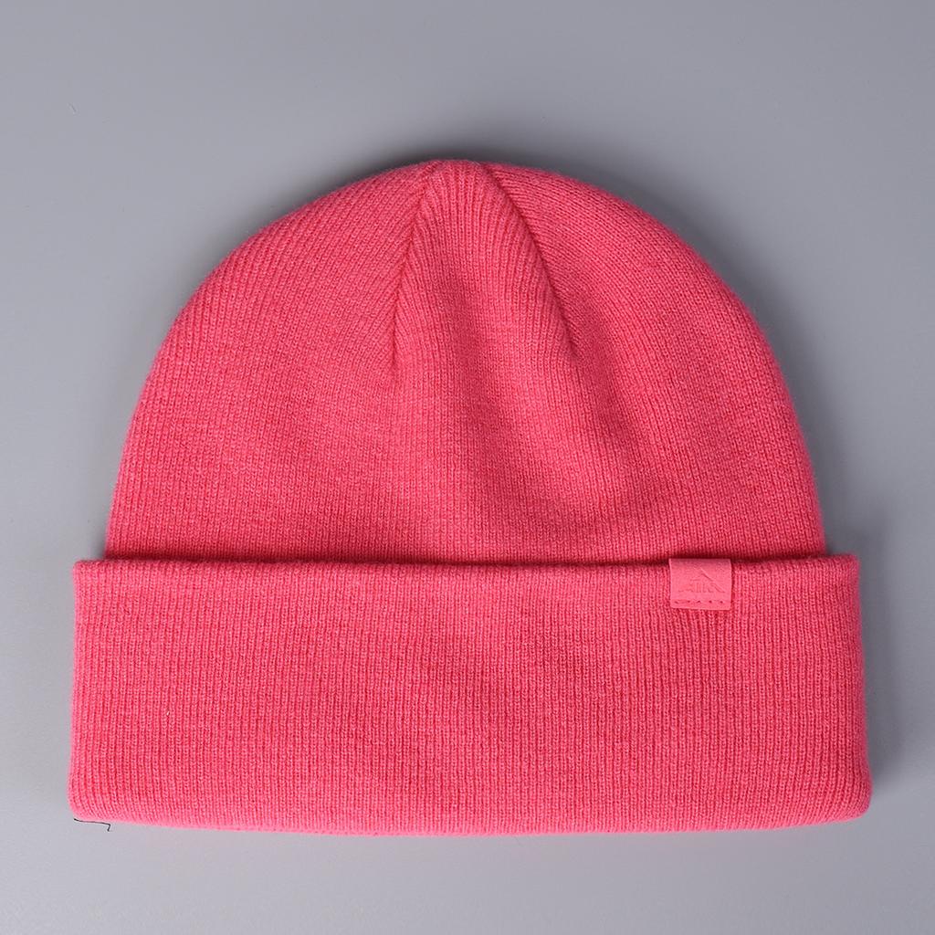 Pure Wool Knitted Hat  Versatile  Casual  Outdoor  Simple Style Woolen Hat  Fashionable Solid Color Cold Hat  Trendy