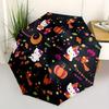 1pc Hello Kitty Halloween PatternUmbrella with Plastic Handle,Suitable for All Seasons Home Travel Outdoor UmbrellaSanlio237