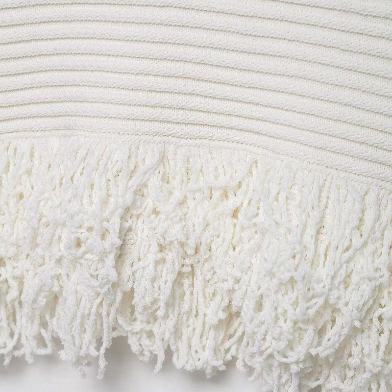 Kaslead New Women Clothes Western Style Slim Plaid Knitted Tassel Dress 4331026