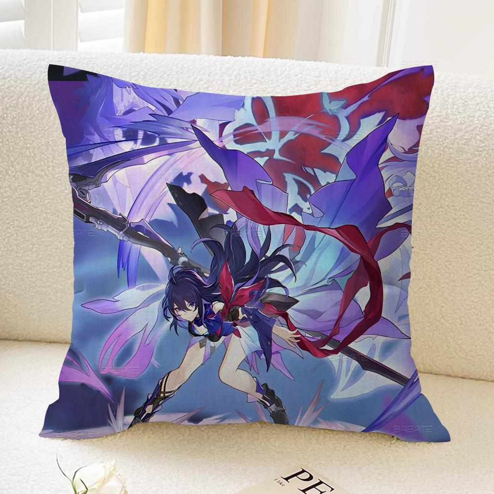 Federe per Cuscini Honkai Star Rail Biancheria da Letto Decorativa per la Casa Copricuscino Decorativo Matrimonio Federa per Cuscino Super Morbida