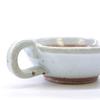 Mino Ware Katouen Mini Shallow 13cm with White Made in Product Mortar, Small, Approx. Wide, Handle, Straw, Ceramic, Japan, Number 523-0052