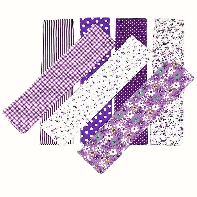 7PC Roll Up Handcrafts Patchwork DIY Crafts Quilting Strip Assorted Patterns Flower Precut Doll Clothings 6.5x110cm