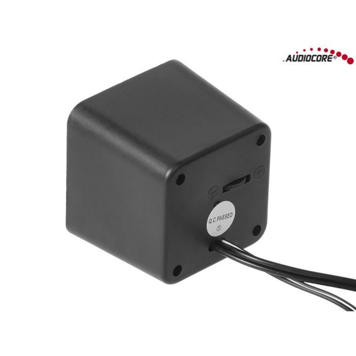 Haut-parleurs D'ordinateur Enceinte Audiocore AC870B 6W USB Noir