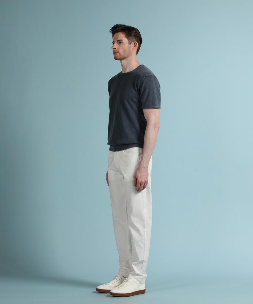 PANICALE Blue Vintage Washed Round Knit (Type A)