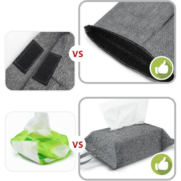 kakaforsa Toilet Paper Holder Reble Tissue Holder Travel Tissue Holder Wall Hanging Tissue Box Cover Toilet Paper Storage Rectangle Napkin Holder