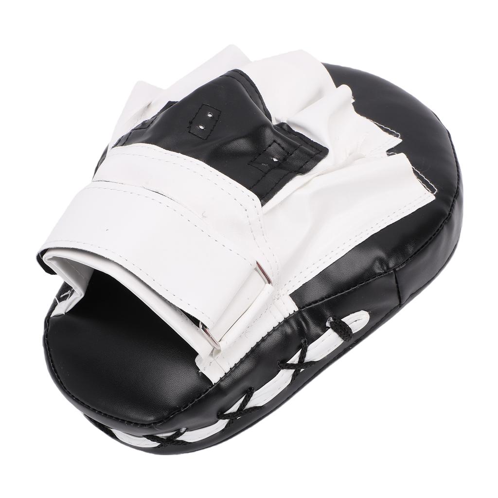 Boxing Curved Punching Mitt PU Leather Boxing Pad with Strap for Taekwondo Training