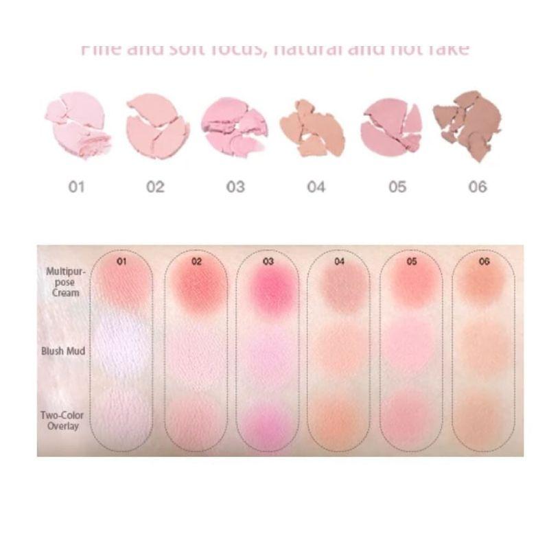 FLORTTE - Special Edition Multi-Purpose Duo Blusher (1-3)