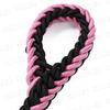 Pet Dog Lead Collar Half Choke Extra Thick Small Medium Large Dogs Stylish Cute Colorful Walking (Large Size, Pink)