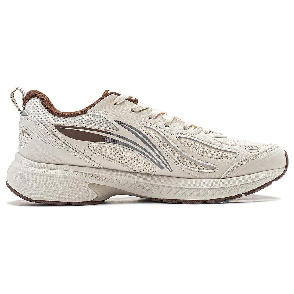 New LiNing Fuyao V2 Cushioning, Slip Resistant, And Abrasion Resistant Low Top Running Shoes Women's Pearl White ARXT022-3