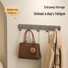 Adhesive Space-Saving Aluminum Towel & Clothes Hook for Bathroom/Kitchen