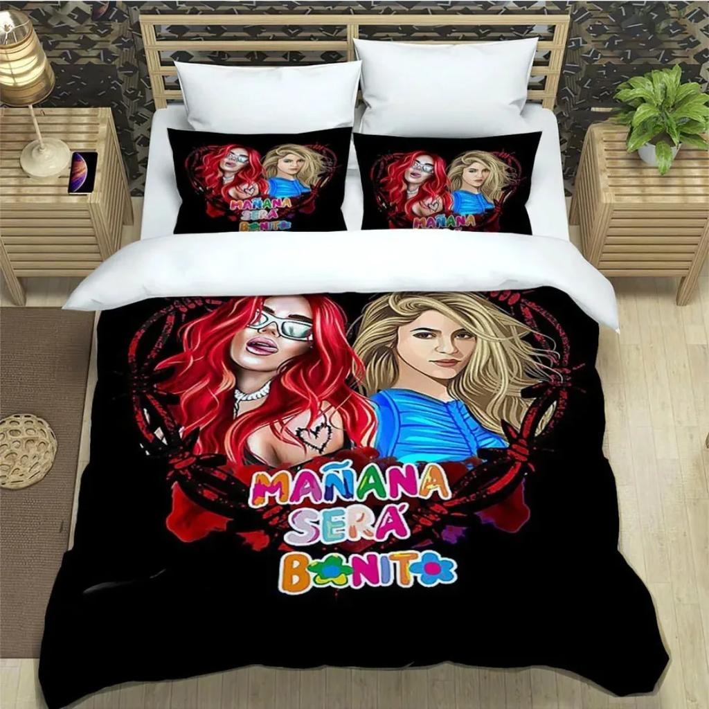 Black and white dream chasing bedding duvet cover set luxurious soft and comfortable bedroom and room decoration