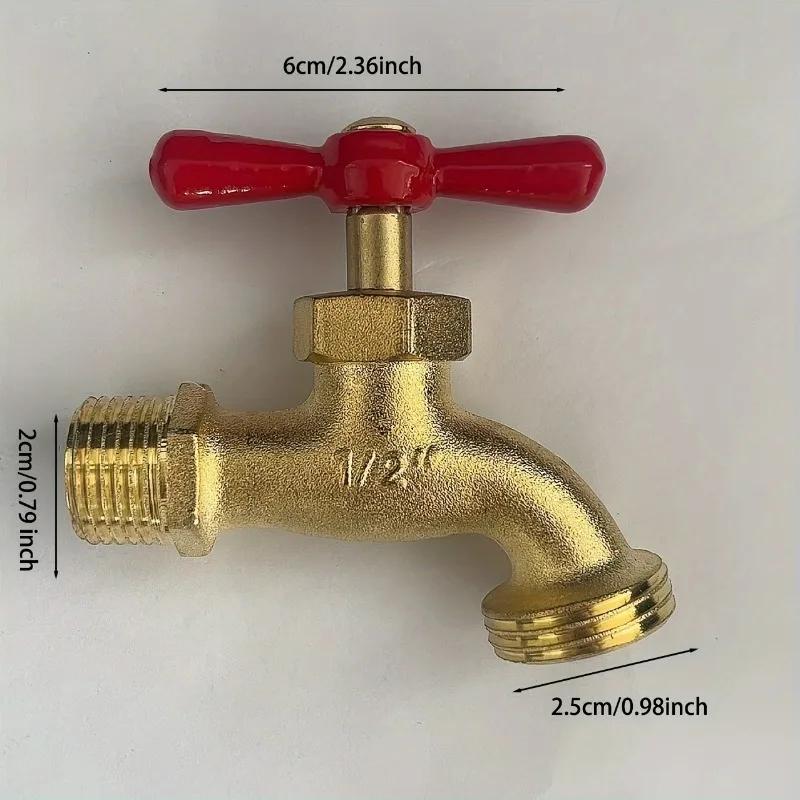 2pcs Classic Style Zinc Alloy Hose Faucet Garden Faucet Single Hole Installation Suitable for 1/2 Inch NPT Threads