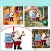 2022 Santa Claus Gas Oil Christmas Tree Ornament Pendant Decoration