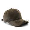 Custom Logo Baseball Cap Rear Adjustable Solid Snapback Hat Diy Women Causal Distressed Hip-Hop Cap Gorros Outdoor Embroidery