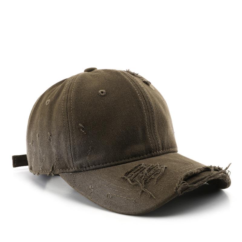 Custom Logo Baseball Cap Rear Adjustable Solid Snapback Hat Diy Women Causal Distressed Hip-Hop Cap Gorros Outdoor Embroidery