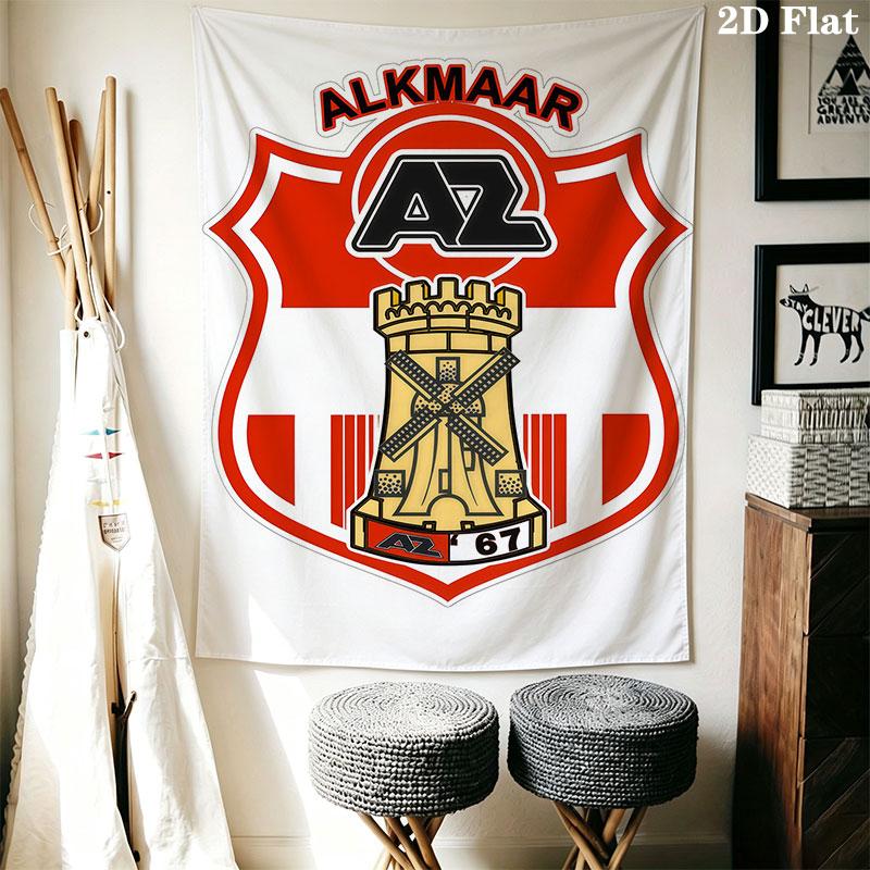 AZ Alkmaar club Wall Hanging Printed Fabric Blanket Decorative Tapestries for Bedroom Living Room Home Decor