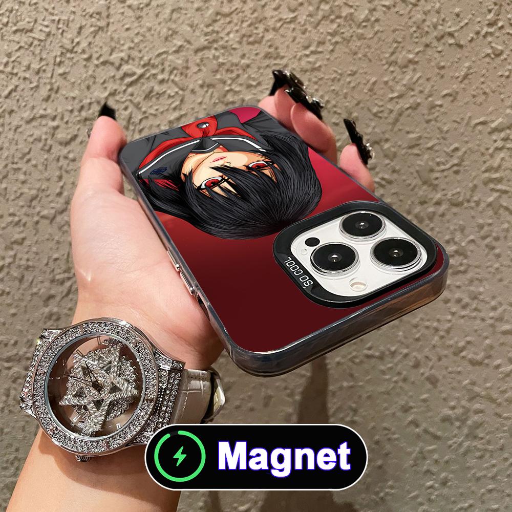 Akame Kurome Translucent MagSafe Mobile Phone Case for iPhone 17 16 15 14 13 12 11 Air Pro Max Plus Colorful Cover