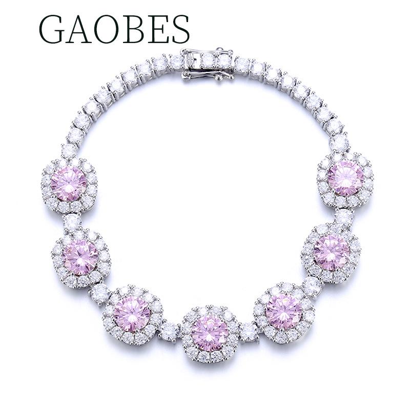 S925 Sterling Silver Diamond Women's Luxury Fashion Bracelet - Exquisite Princess Style