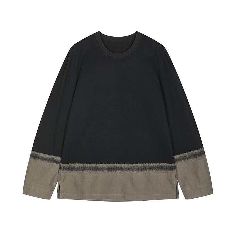 Men's 2025 Winter Loose Fit Long Sleeve Round Neck T-shirt