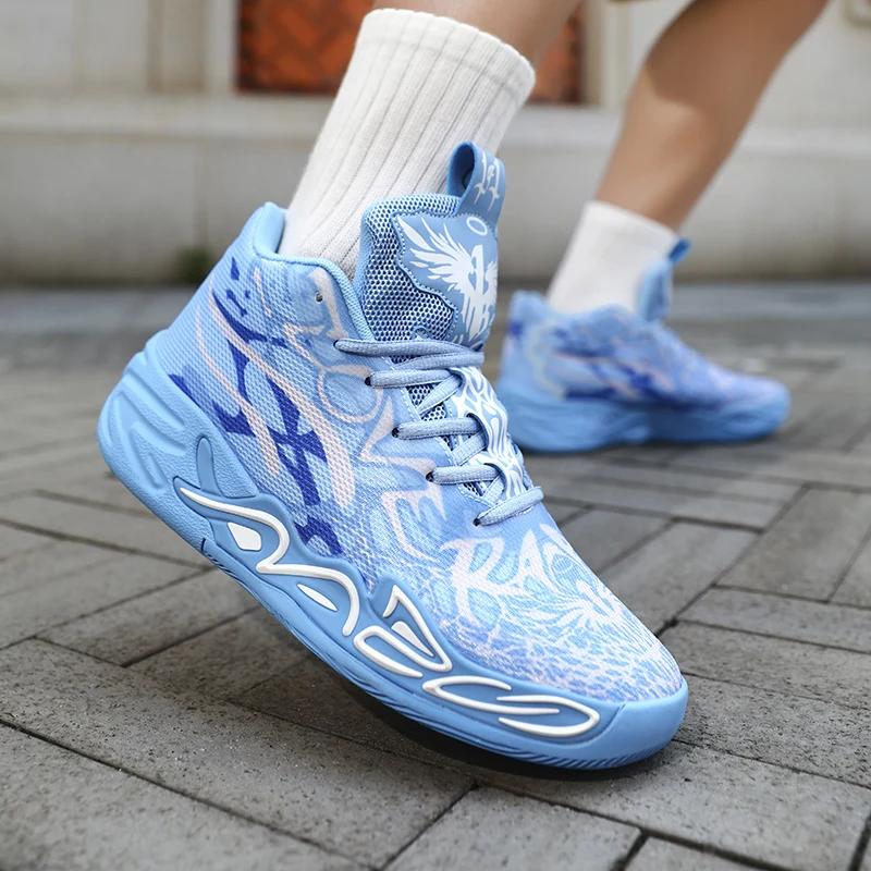 Basketball Shoes Mens Lightweight Comfortable Summer Fitness Training Shock-absorbing High-top Casual Walking Shoes for Men
