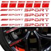 Módní 4ks samolepky na auta Kola Ráfky Sport Závodní DIY Pruhy Dekorativní samolepky Emblém Styl auta Auto SUV Příslušenství k náklaďákům