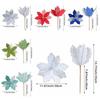 2pcs Sequins Christmas Glitter Flower Christmas Tree Decorations  Home New Year Decor Gifts