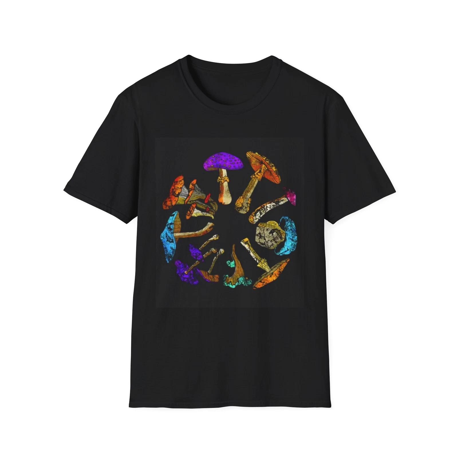 Men s and Women s T-shirts Trippy Mushroom graphic L